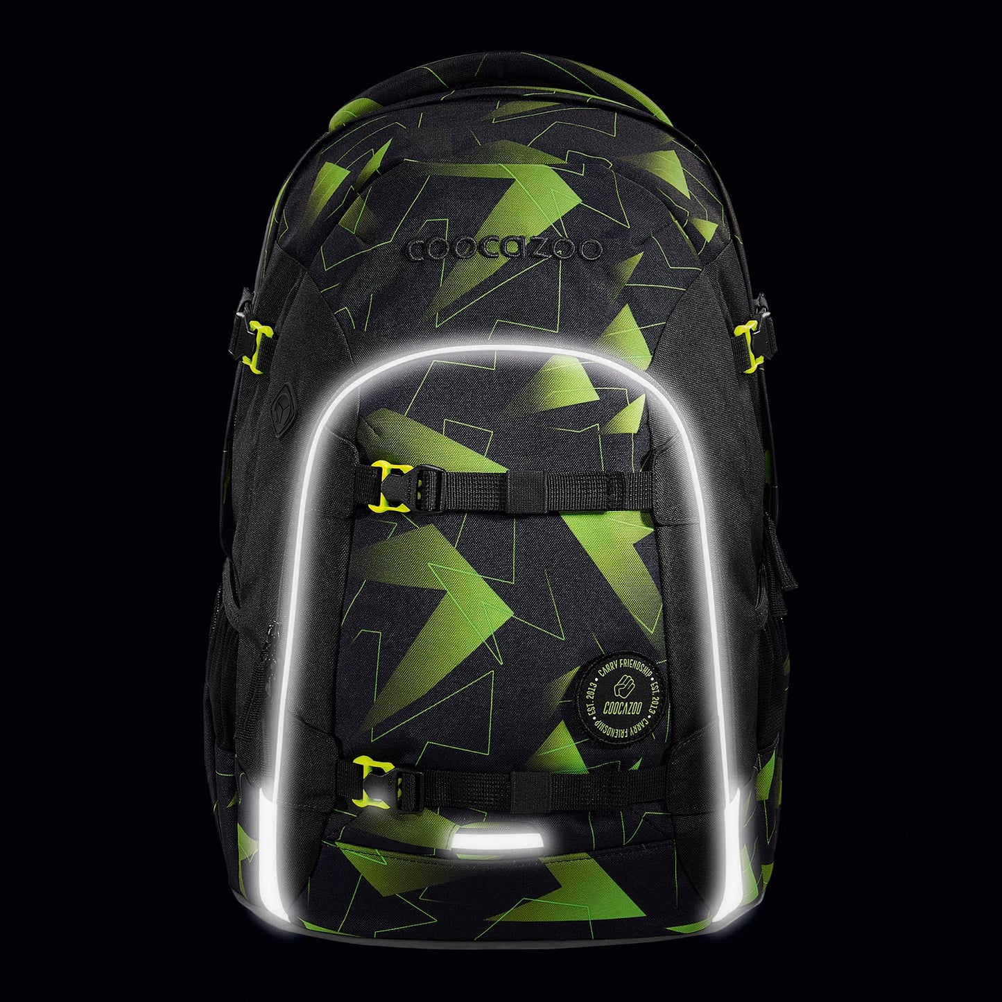 Schulrucksack-Set JOKER Lime Flash 3-teilig