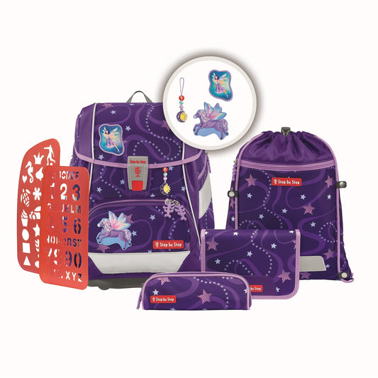 Schulranzen-Set 2IN1 PLUS Pegasus Emily 6-teilig