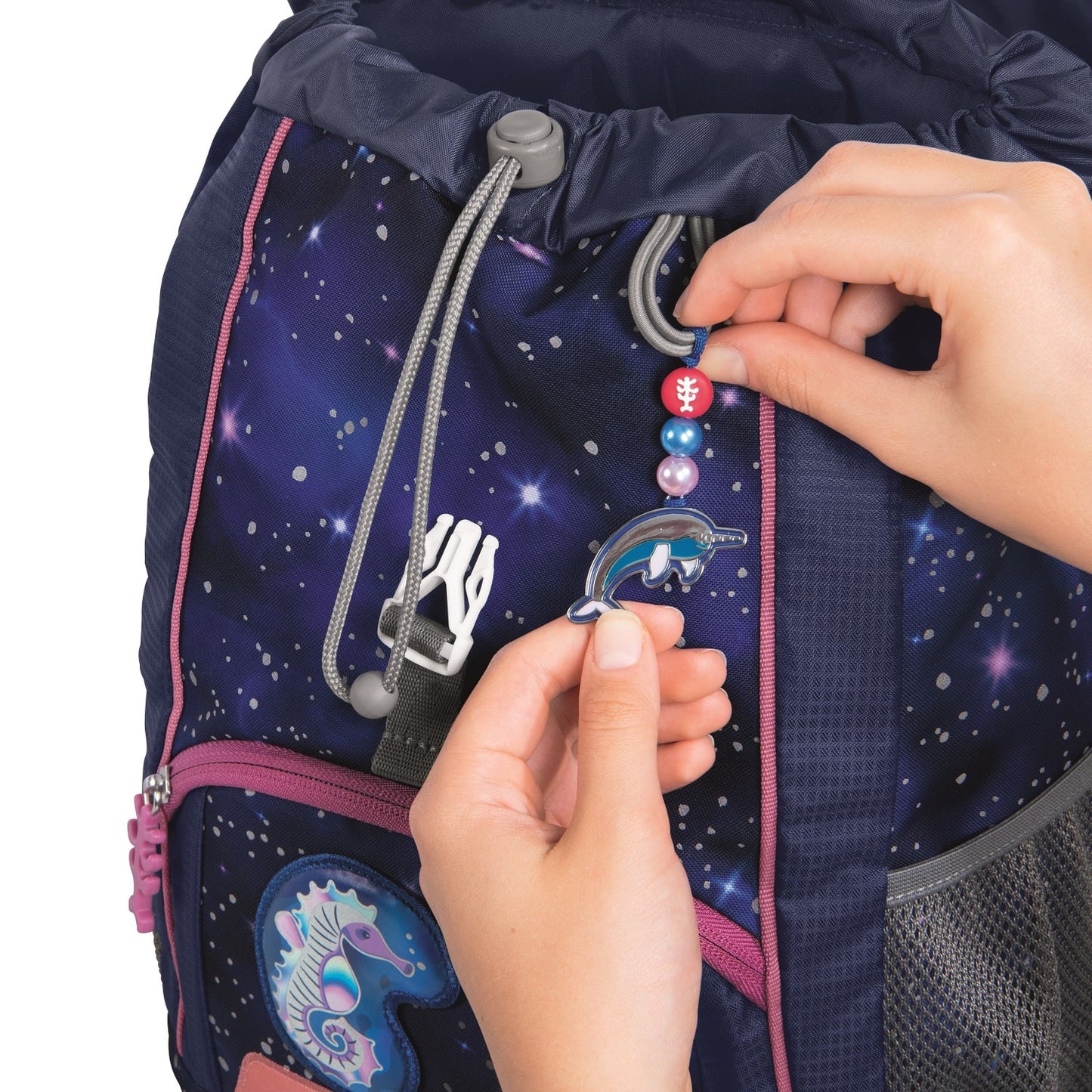 Kinderrucksack KID REFLECT Star Seahorse Zoe 3-teilig