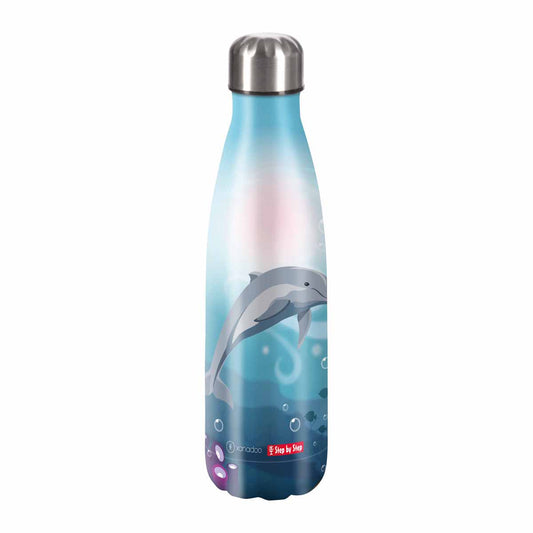 Edelstahl Trinkflasche 0,5 l Dolphin Pippa