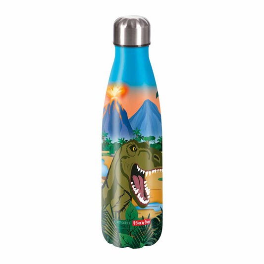 Edelstahl Trinkflasche 0,5 l Dino Torex