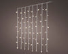 Lichtervorhang Curtain Lights 240 LED 2x2m warm weiß, transparentes Kabel