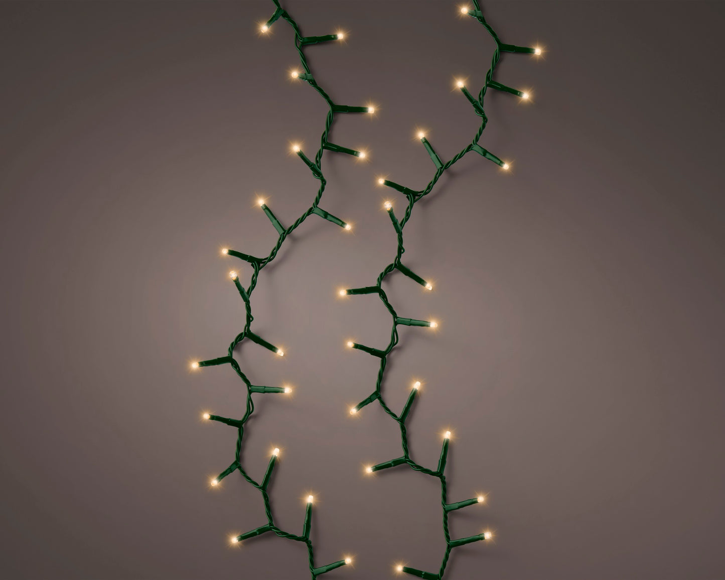 Lichterkette Compact 3000 LED 60 m klassisch warm, grünes Kabel