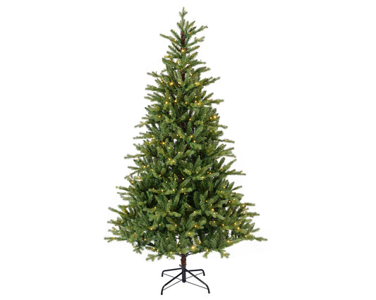 Künstlicher Weihnachtsbaum, Allison Pine grün, 210 cm, Beleuchtet