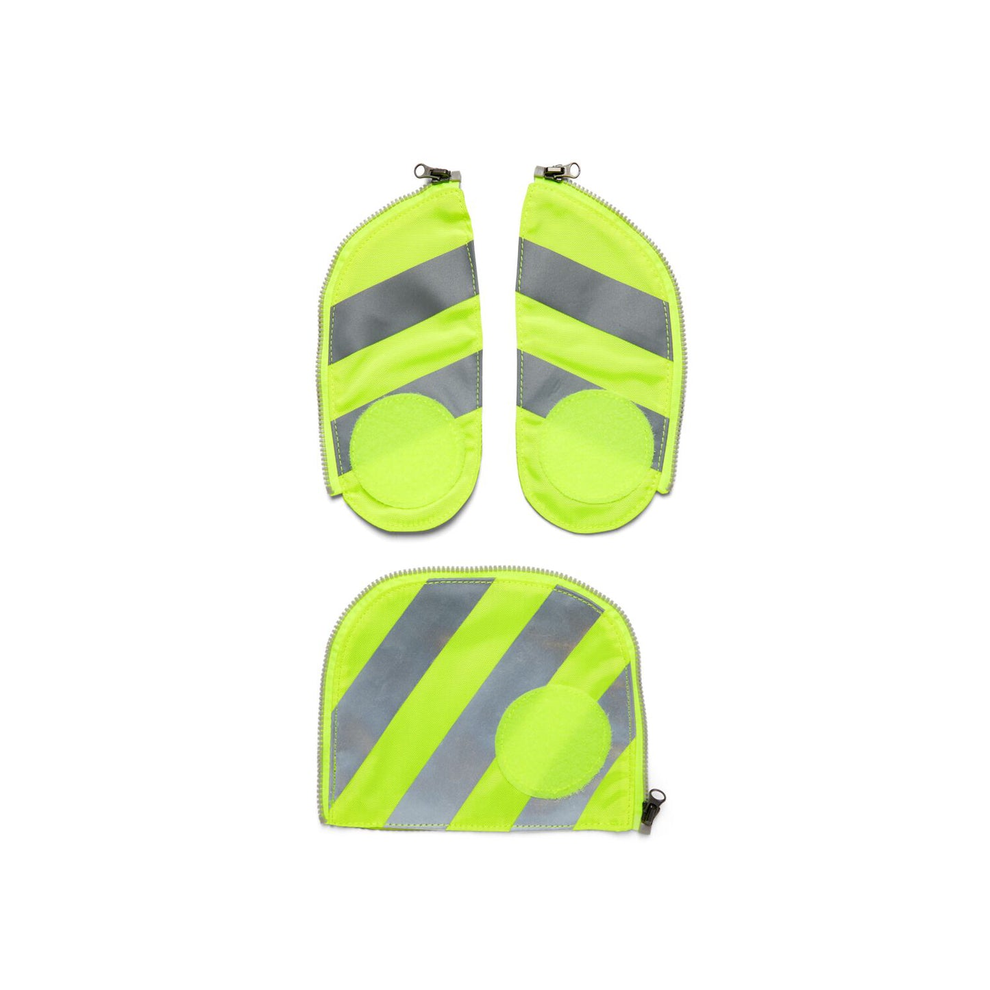 Fluo Zip-Set Gelb mit Reflektorstreifen Sicherheits-Set