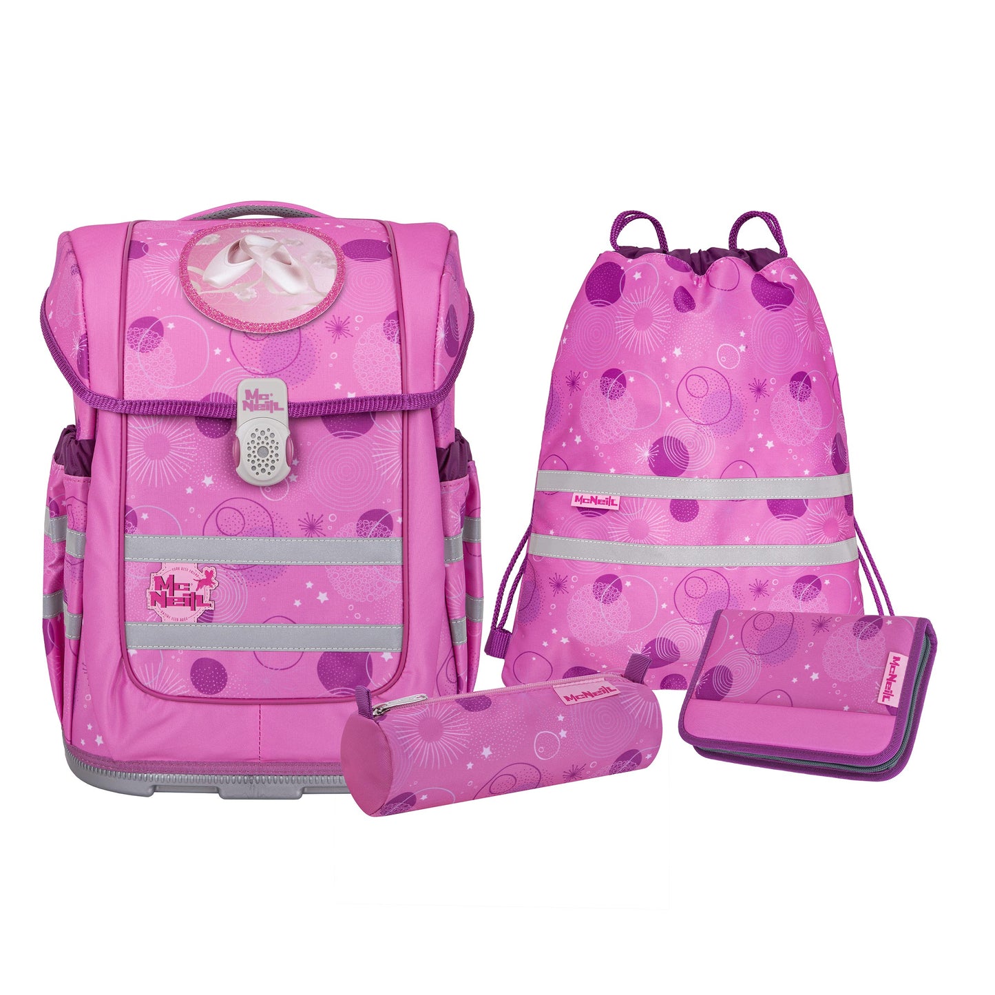 Schulranzen-Set ERGO COMPACTO PINKY 5-teilig