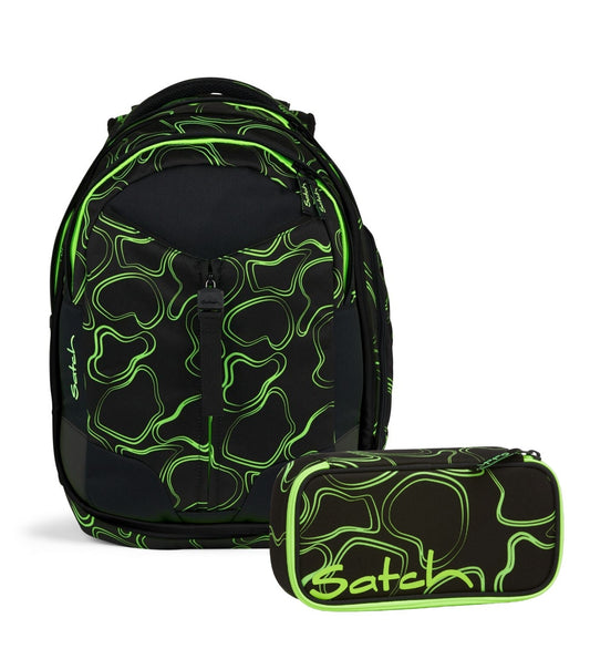 Schulrucksack-Set MATCH Green Supreme 2-teilig