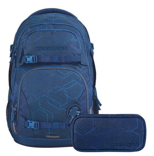 Schulrucksack-Set PORTER Blue Motion 2-teilig