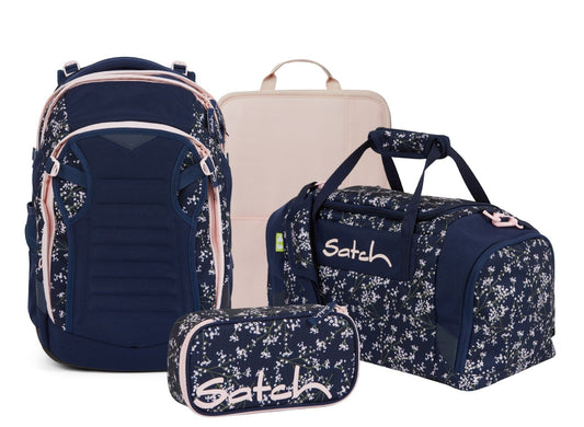 Schulrucksack-Set MATCH Bloomy Breeze 4-teilig