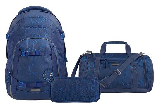 Schulrucksack-Set JOKER Blue Motion 3-teilig