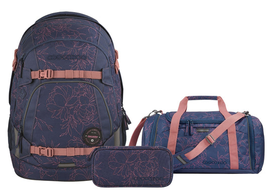 Schulrucksack-Set MATE Sweet Rose 3-teilig