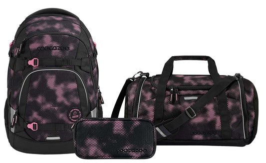 Schulrucksack-Set MATE Pink Illusion 3-teilig