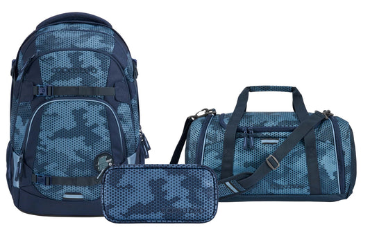 Schulrucksack-Set MATE Geometric Sky 3-teilig