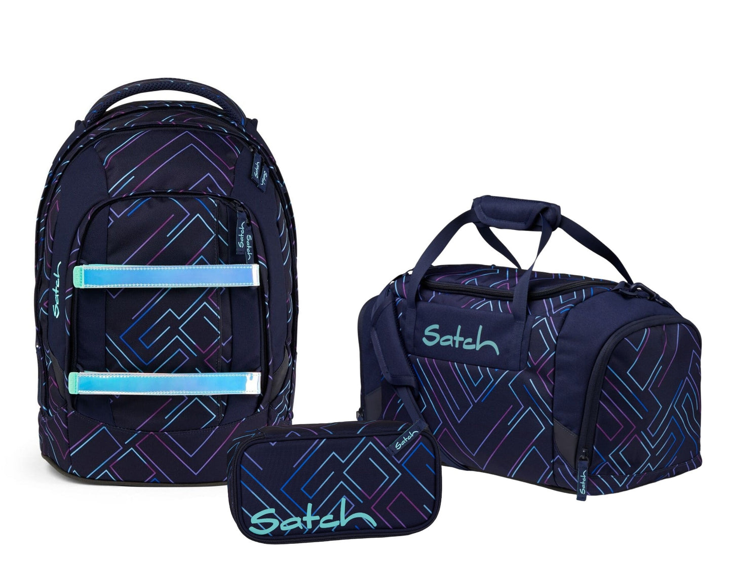 Schulrucksack-Set PACK Purple Laser 3-teilig