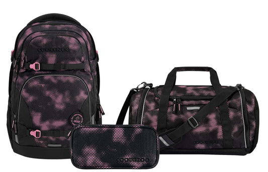 Schulrucksack-Set PORTER Pink Illusion 3-teilig