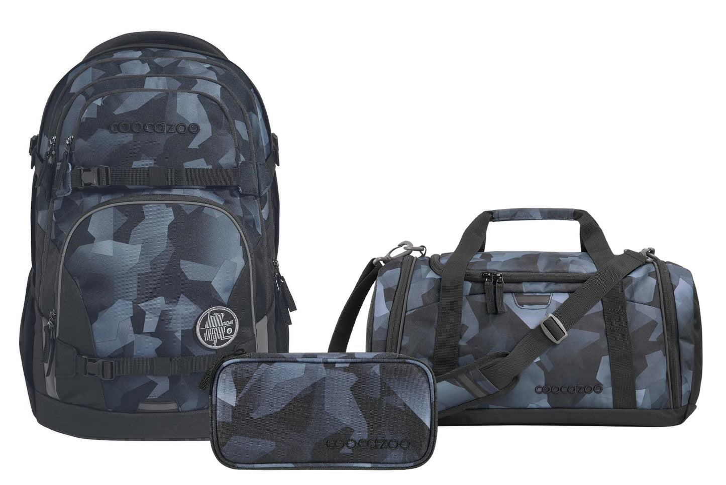 Schulrucksack-Set PORTER Grey Rocks 3-teilig