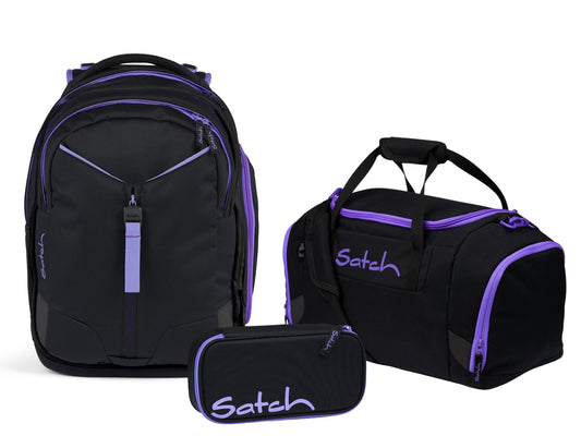 Schulrucksack-Set MATCH Purple Phantom 3-teilig