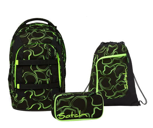 Schulrucksack-Set PACK Green Supreme 3-teilig