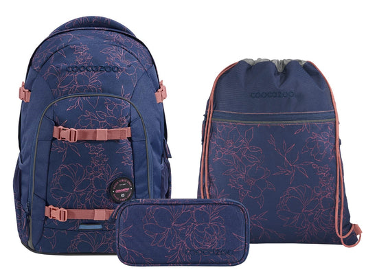 Schulrucksack-Set JOKER Sweet Rose 3-teilig