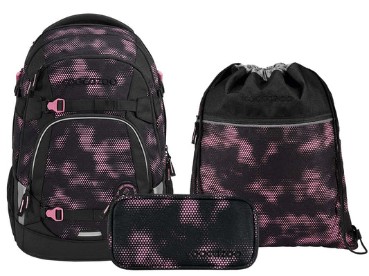 Schulrucksack-Set MATE Pink Illusion 3-teilig