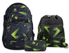 Schulrucksack-Set PORTER Lime Flash 3-teilig