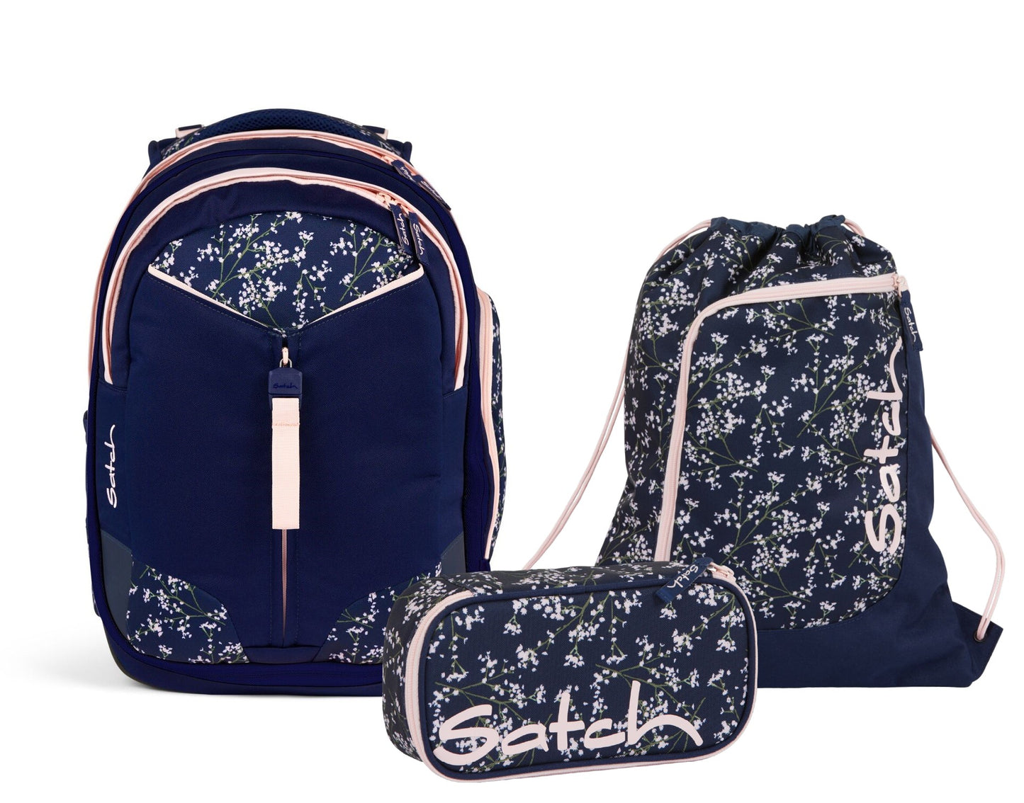 Schulrucksack-Set MATCH Bloomy Breeze 3-teilig