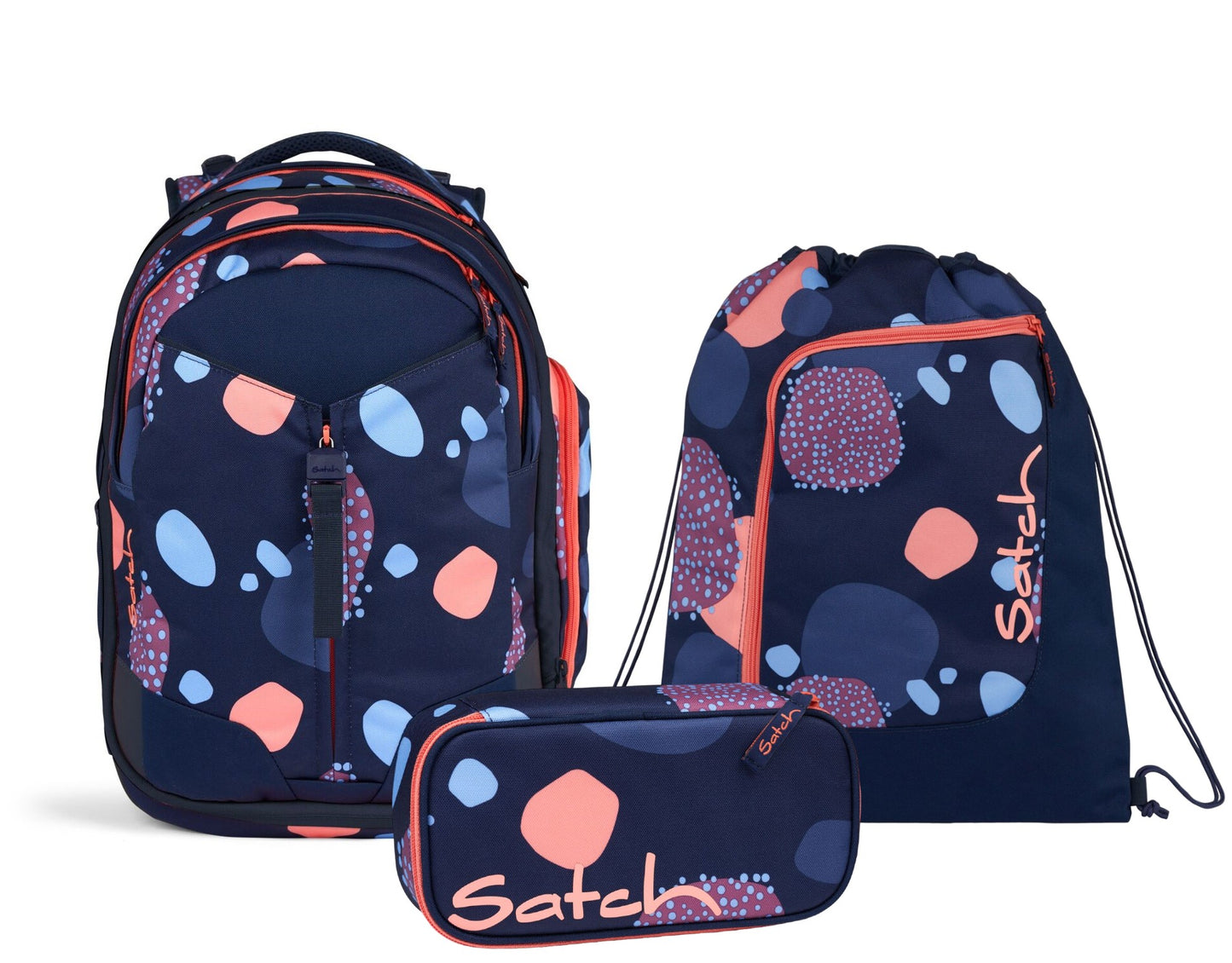 Schulrucksack-Set MATCH Coral Reef 3-teilig