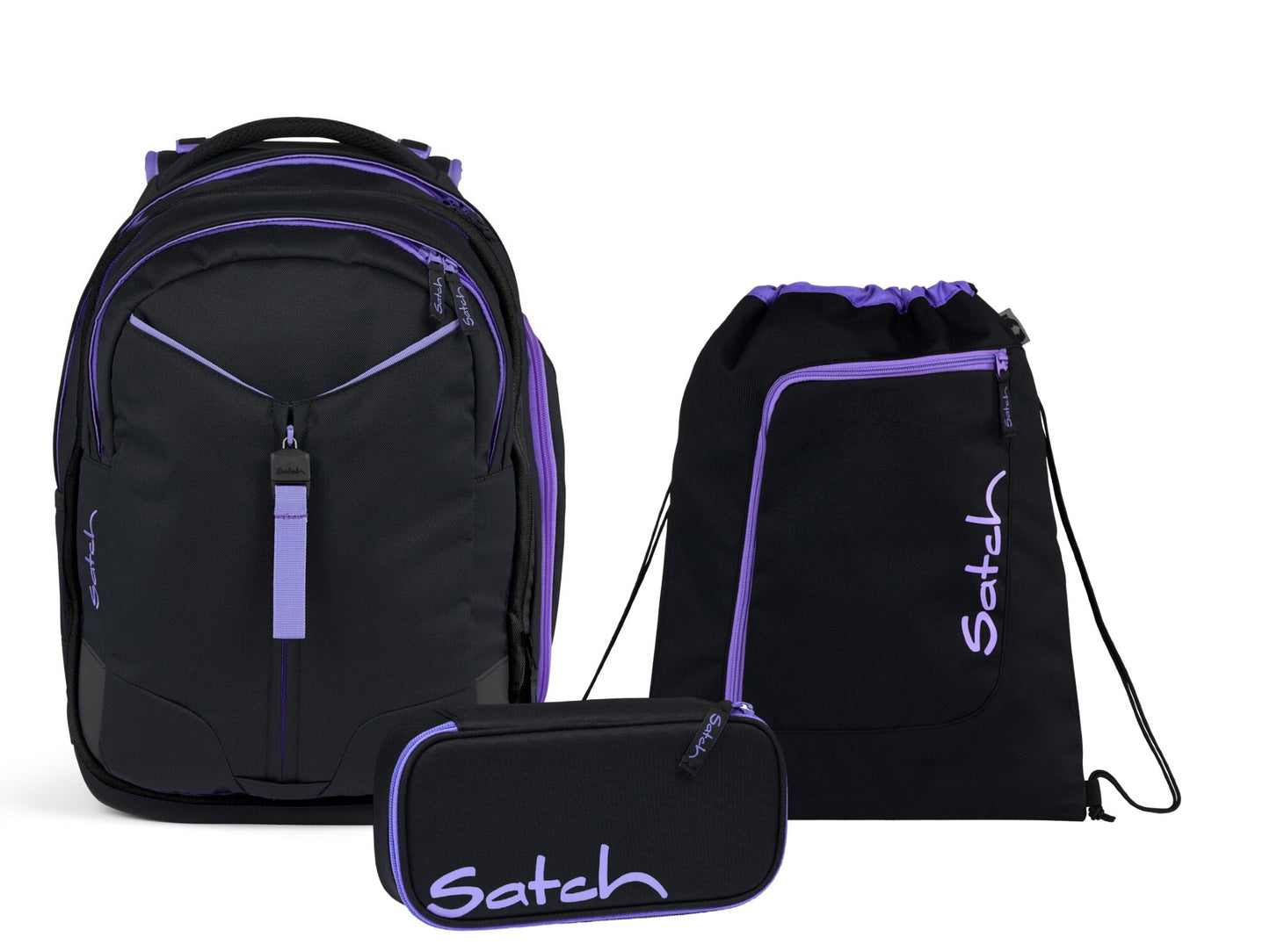 Schulrucksack-Set MATCH Purple Phantom 3-teilig