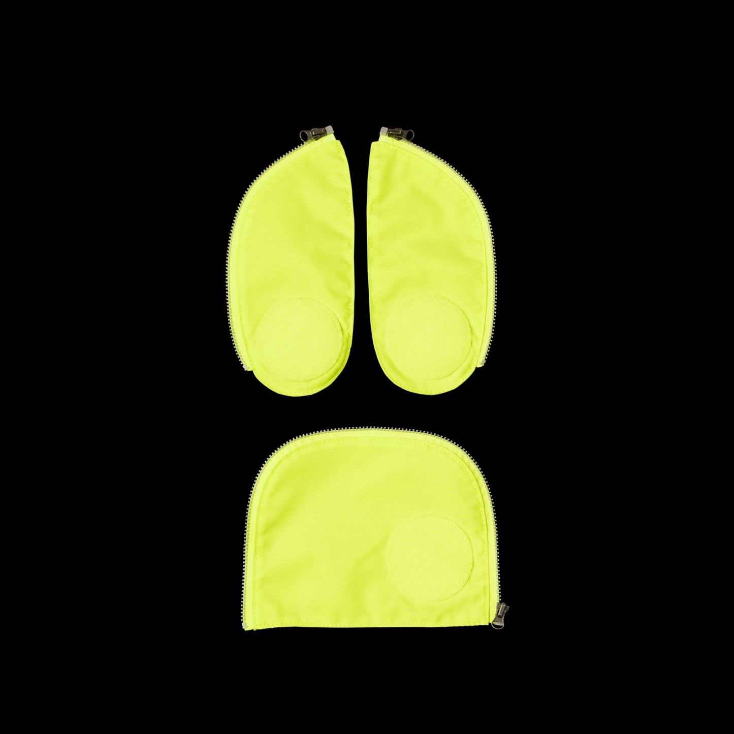 Fluo Zip-Set Gelb Sicherheits-Set