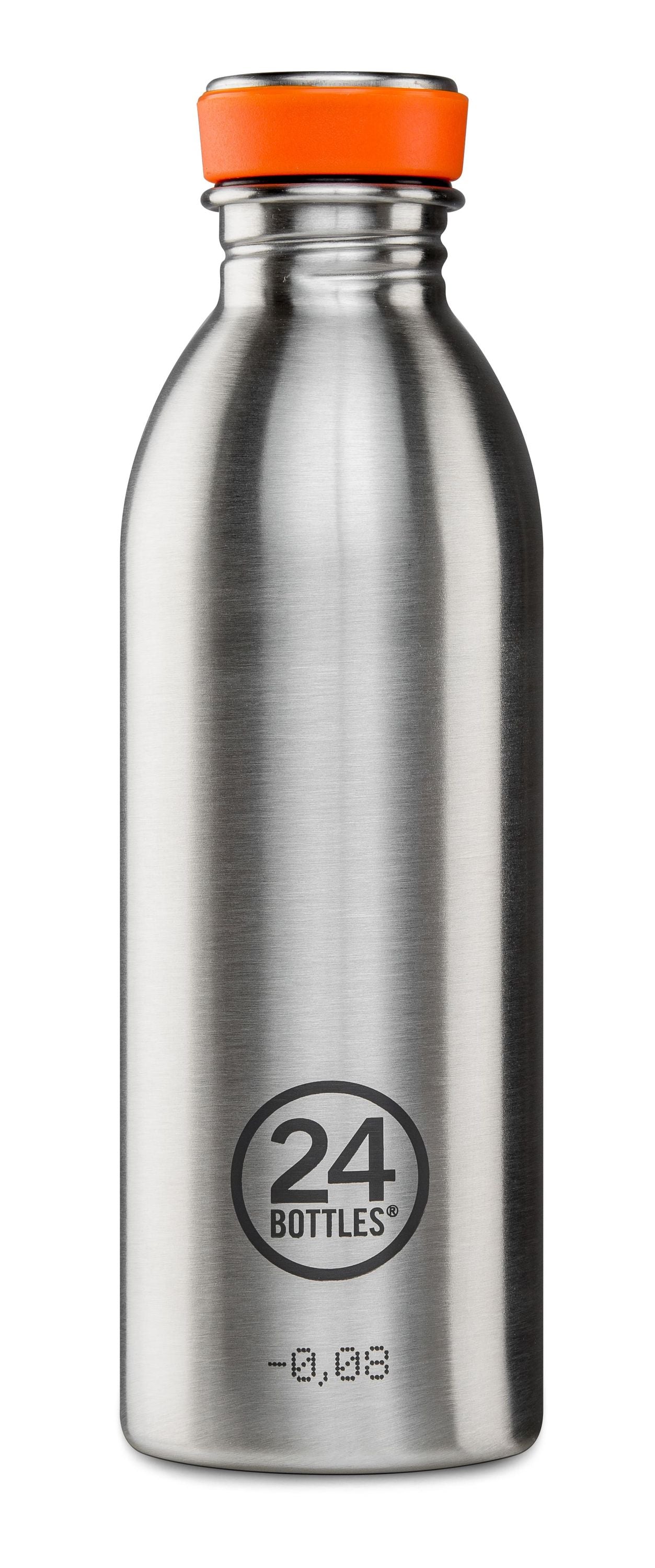 Edelstahl Trinkflasche Brushed Steel 0,5 l